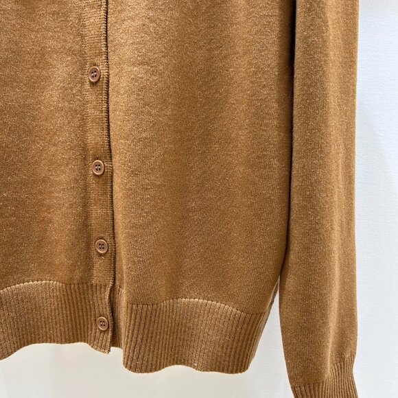 Miu Miu Brown Cardigan with BlueStriped Collar - Picture 7 of 8